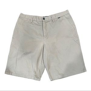 Hurley Men's Cotton Size 36 Chino Shorts Tan Khaki